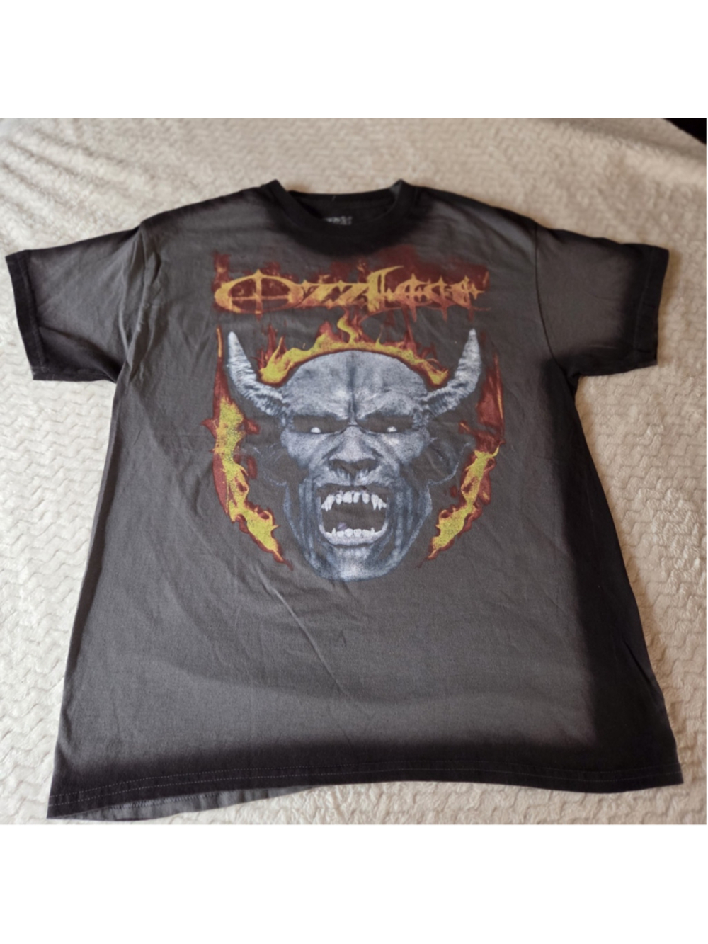 Ozzy & Sharon Osbourne Ozzfest Demon Heavy Metal Festival Graphic T-Shirt Large